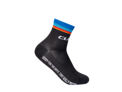 cube mid cut road xc sock teamline