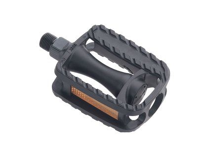 LONGUS pedále KID PP plast  black - malý závit