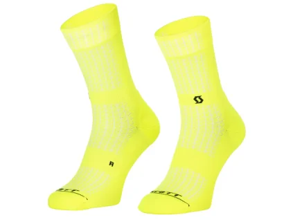 SCOTT  ponožky PERFORMANCE CREW Safety Yellow (42-44)