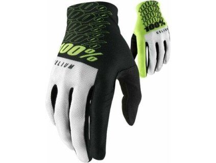 100% rukavice CELIUM fluo yellow (M)