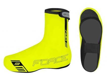 FORCE návleky na tretry PU DRY fluo yellow (XL)