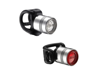 LEZYNE svetlá set FEMTO DRIVE PAIR 15/7lm silver
