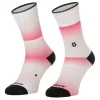 SCOTT  ponožky GRADIENT STRIPES CREW Digital Pink White (45-47)